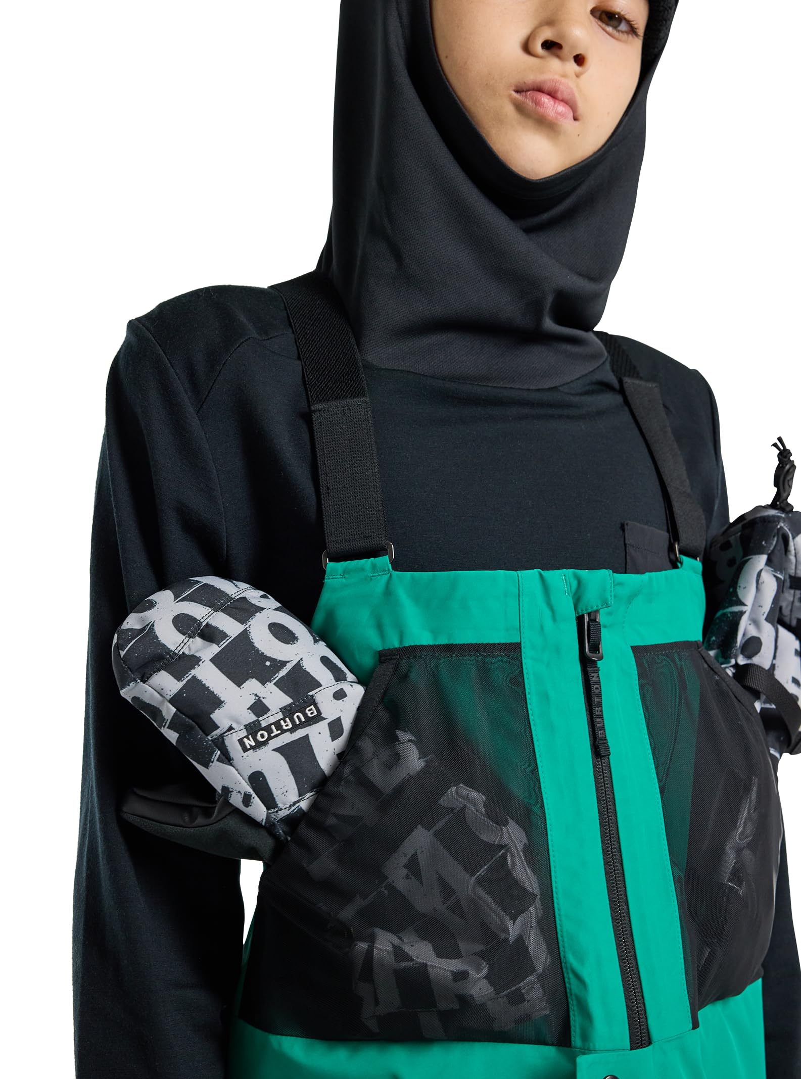 Burton Kids' Outbeam 3L Waterproof Bib Snow Pants - Warm Winter Skiing & Snowboarding Gear for Boys & Girls