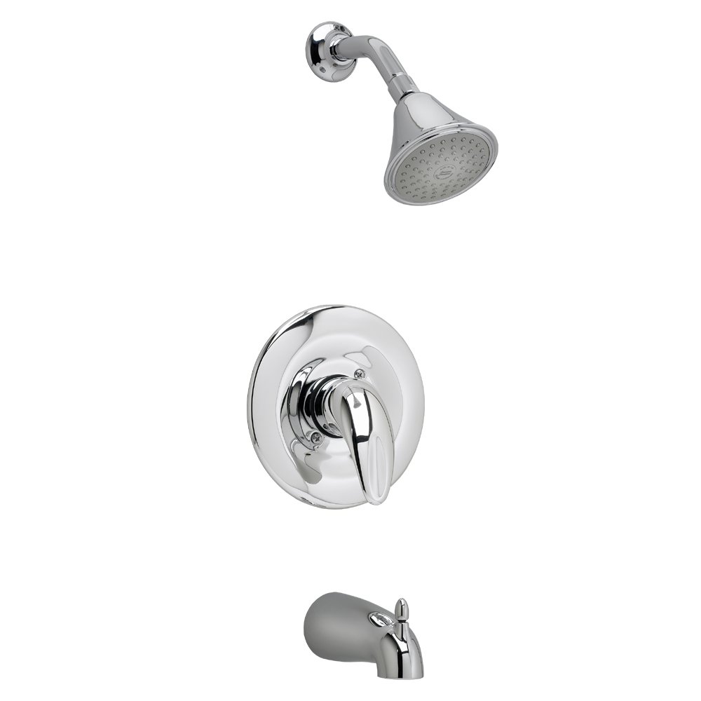 American Standard T385502.002 Reliant 3 Bath/Shower Trim Kit with Easy Clean Showerhead, Shower Arm & Flange - Polished Chrome Finish for Modern Bathroom Renovation | Perfect for Home Upgrade & Spa-Like Experience