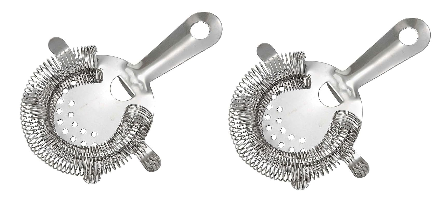 Premium Stainless Steel Bar Strainer & Cocktail Strainer Set of 2 - Professional Bartender Tools for Mixing Drinks, Cocktails, and Mocktails - Perfect for Home Bars, Restaurants, and Cocktail Parties