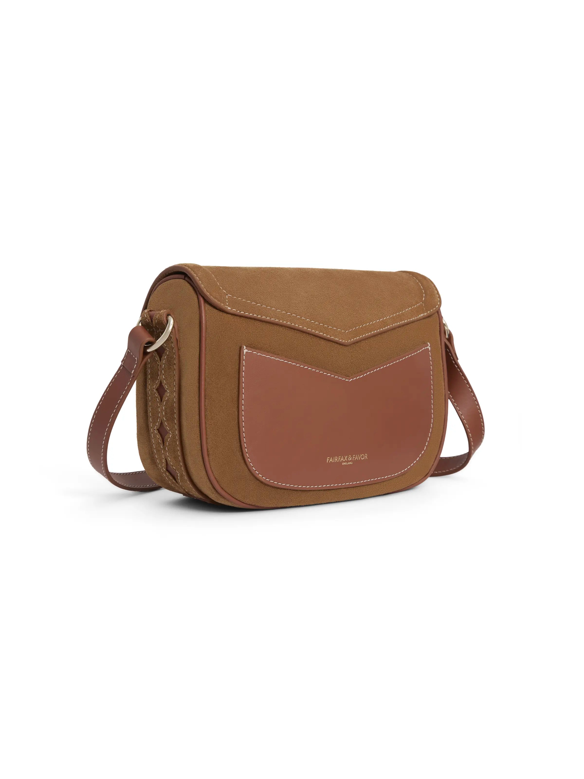Premium Ohio Saddle Bag in Tan - Durable Leather Equestrian Accessory for Horse Riding, Trail Rides & Western Shows