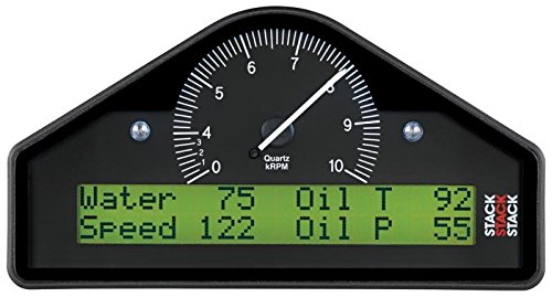 Stack ST8100M-0410 Black 0-4-10k RPM Digital Dash Timer Display - Perfect for Racing, Performance Tuning & Track Day Enthusiasts