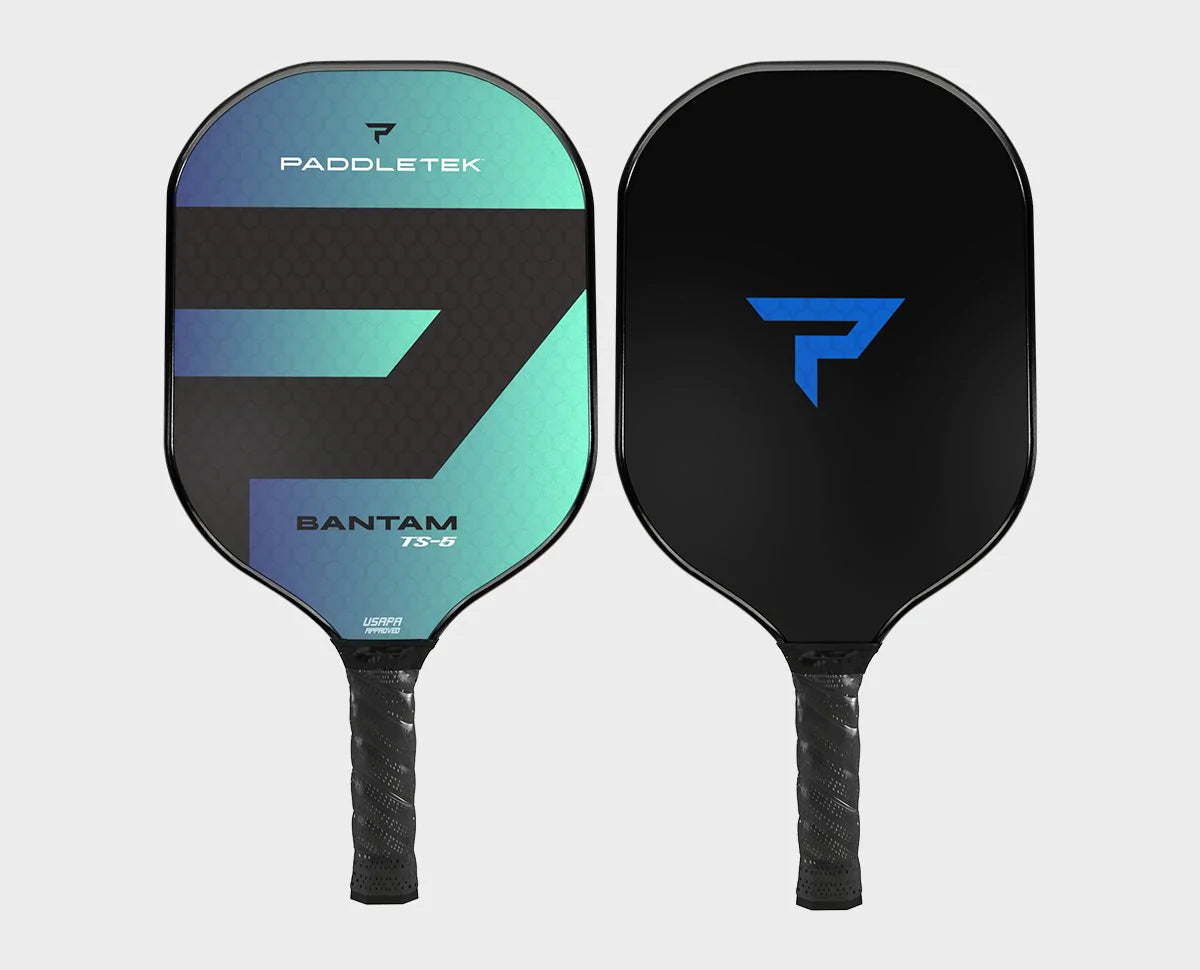Paddletek Bantam TS5 Pickleball Paddle - Lightweight Carbon Fiber Paddle for All Skill Levels | Perfect for Tournaments & Recreational Play