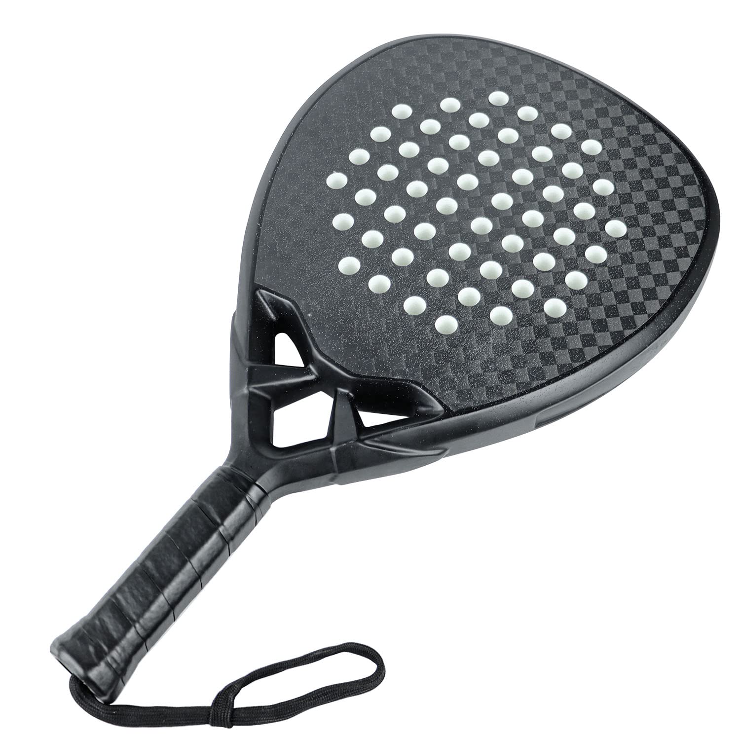 AMA Sport Padel Paddle Tennis Racket - Carbon Fiber Pop Tennis Paddle for Paddleball (3K, 12K, 18K, Full Carbon) - Perfect for Outdoor & Indoor Court Games, Beach Tennis, and Recreational Play