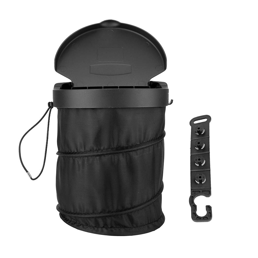 Foldable Car Trash Bin - Akozon Hanging Car Garbage Bag with Oxford Cloth for Waste & Dust - Perfect for Road Trips, Commuting & Keeping Your Vehicle Clean