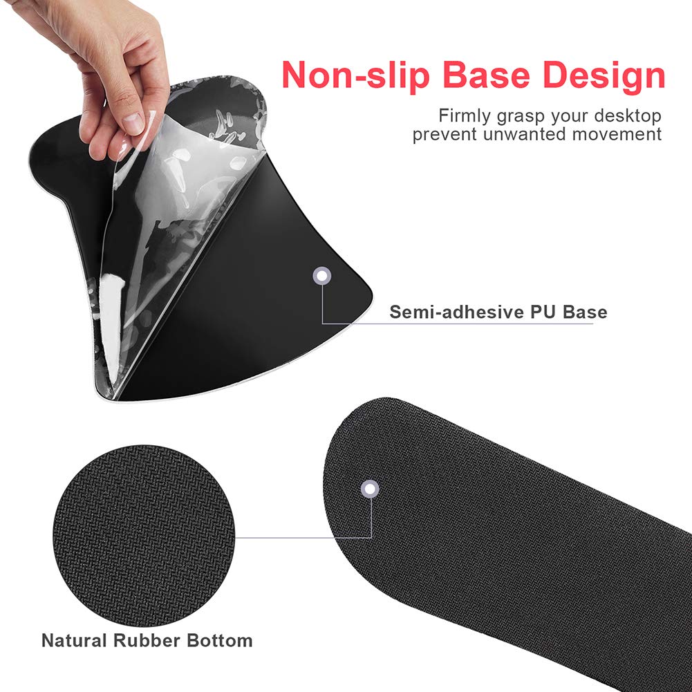 Ergonomic Mouse Pad with Wrist Support & Keyboard Wrist Rest Set - Non-Slip Memory Foam Computer Mousepad for Pain Relief - Comfortable Laptop Accessories for Office, Gaming & Home Use (Retro Flower Design)