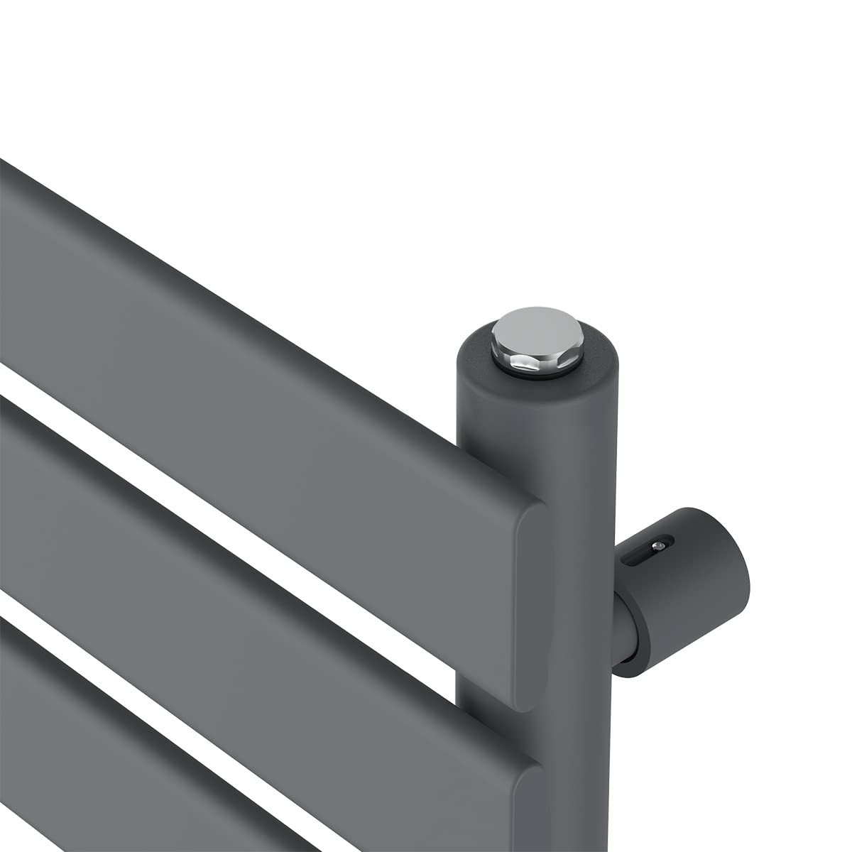 Warmehaus 1600x450mm Electric Heated Towel Rail Radiator - 800W Thermostatic Bathroom Ladder Heater with Prefilled Sand Grey Finish | Perfect for Spa, Luxury Bathroom & Home Heating Solutions