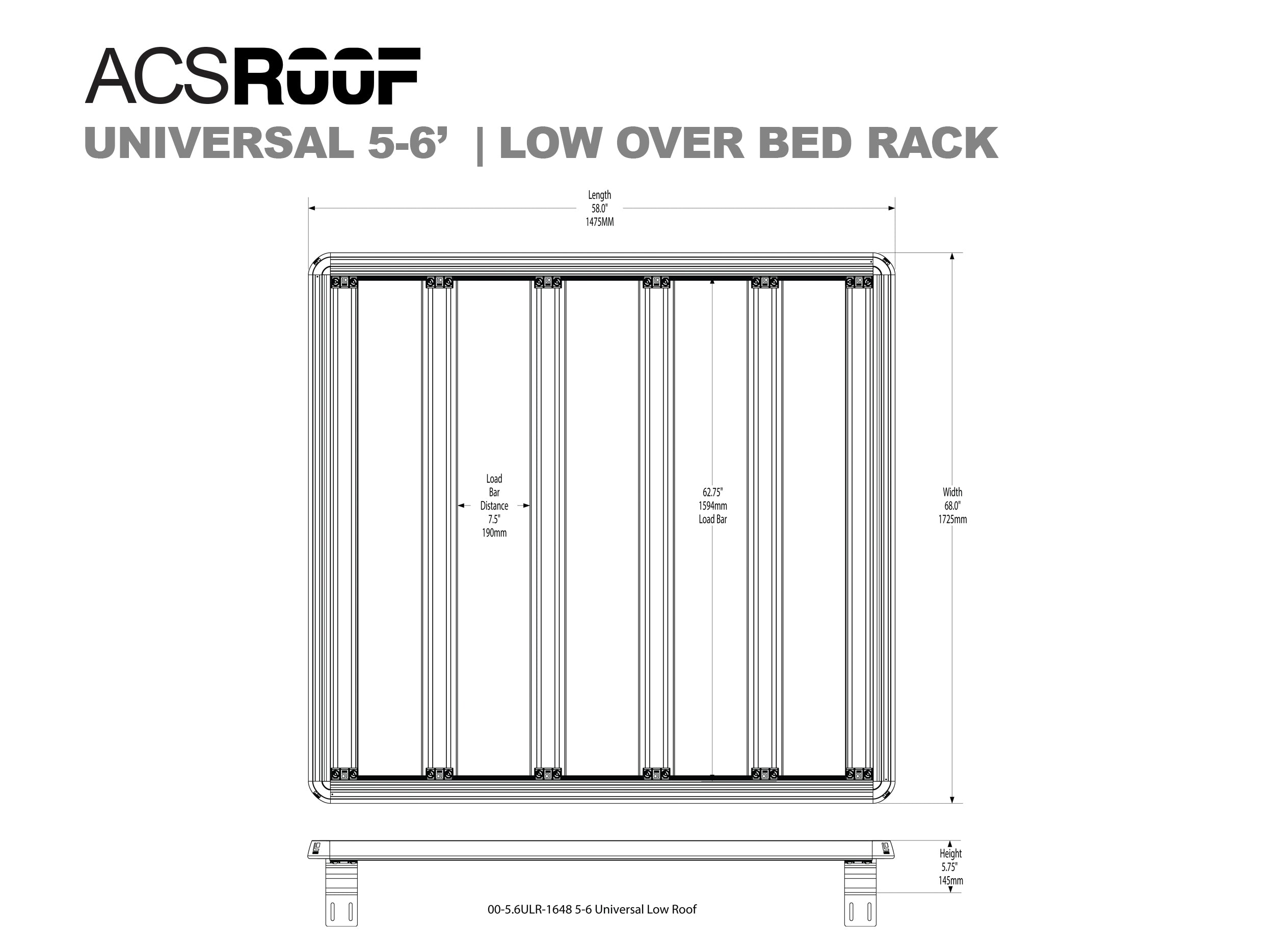 Universal Platform Bed Rack for Full Size Trucks - Heavy Duty Roof Rack System for Pickup Trucks | Perfect for Camping, Off-Roading & Outdoor Adventures