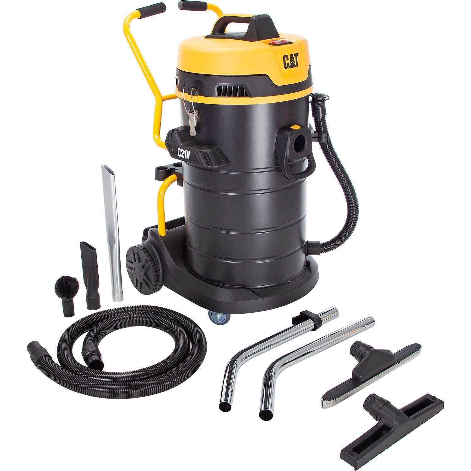 21 Gallon Stainless Steel HEPA Wet/Dry Shop Vacuum for Cats - Powerful Pet Hair & Debris Cleaner for Garages, Workshops & Home Cleaning