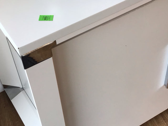 Jesper Office 500 Series White Credenza - Modern Storage Cabinet for Home & Office Organization | Perfect for Living Room, Bedroom or Workspace