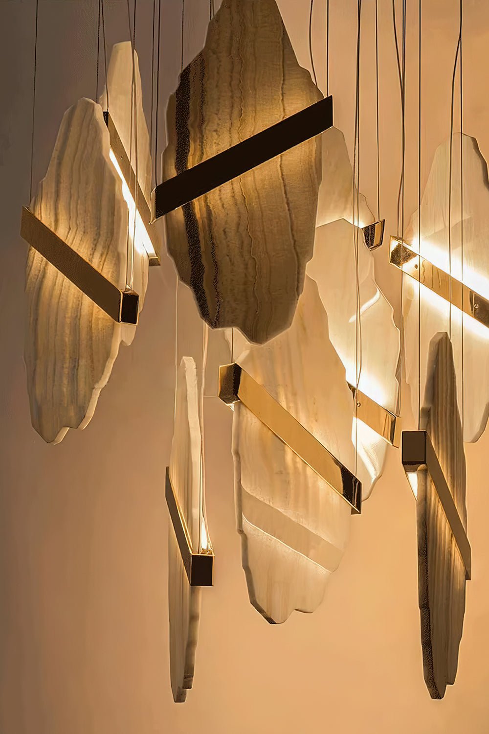 Auralith Crystal Chandelier - Elegant Modern Ceiling Light Fixture for Dining Room, Living Room, Bedroom & Entryway | Perfect for Home Decor & Wedding Venue Lighting