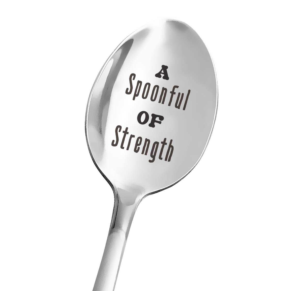 Funny Engraved Stainless Steel Spoon - Perfect Gift for Cancer Survivors, Get Well Present After Surgery - Encouragement Gift for Women, Men & Teens - Ideal for Dessert, Tea & Food - Great for Recovery, Hospital Stay & Daily Use