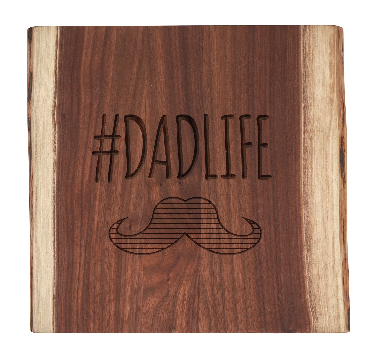 Premium Walnut Square Live Edge Board - 12