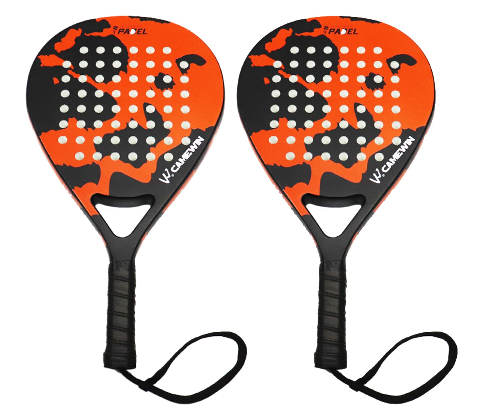 Premium Carbon Fiber Paddle Tennis Racket - Professional Padel Racket for Beach & Court Play with Protective Cover Bag | Ideal for Outdoor Sports, Recreational Games & Competitive Matches