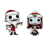 Disney Funko Pop! Santa Jack & Christmas Sally (Diamond Edition) 2-Pack Exclusive - Perfect for Christmas Decorations, Gift Giving & Disney Collectors