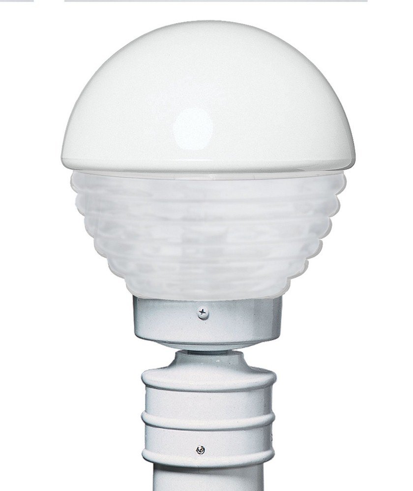 Costaluz Series 306153-POST-FR Outdoor Post Mount Light Fixture - 8.5 Inch One Light Exterior Wall Sconce for Porch, Garden & Pathway Lighting