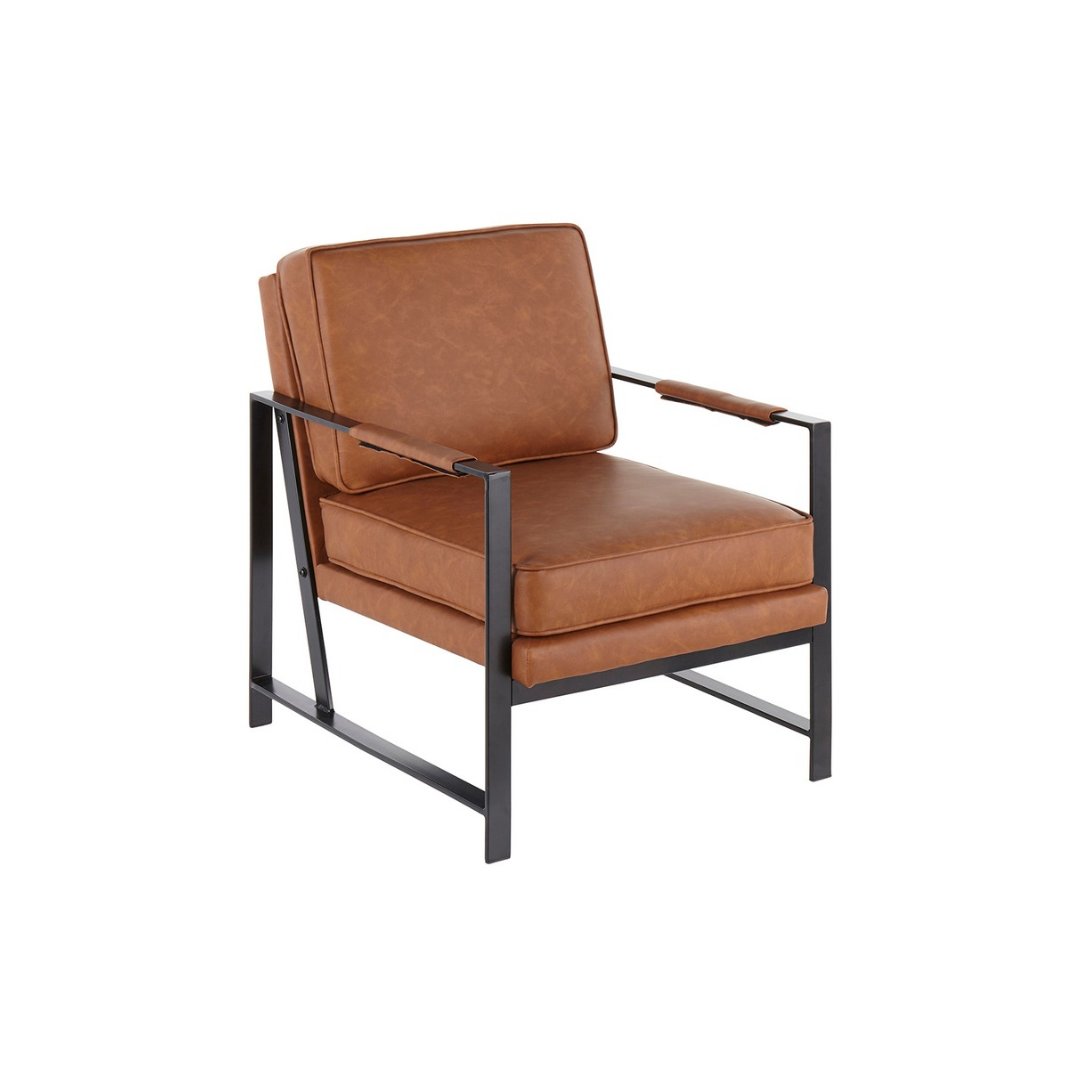 Franklin Arm Chair - Modern Comfortable Upholstered Lounge Chair for Living Room, Office, and Reading Nook - Perfect for Relaxing, Working, and Decorating Your Home