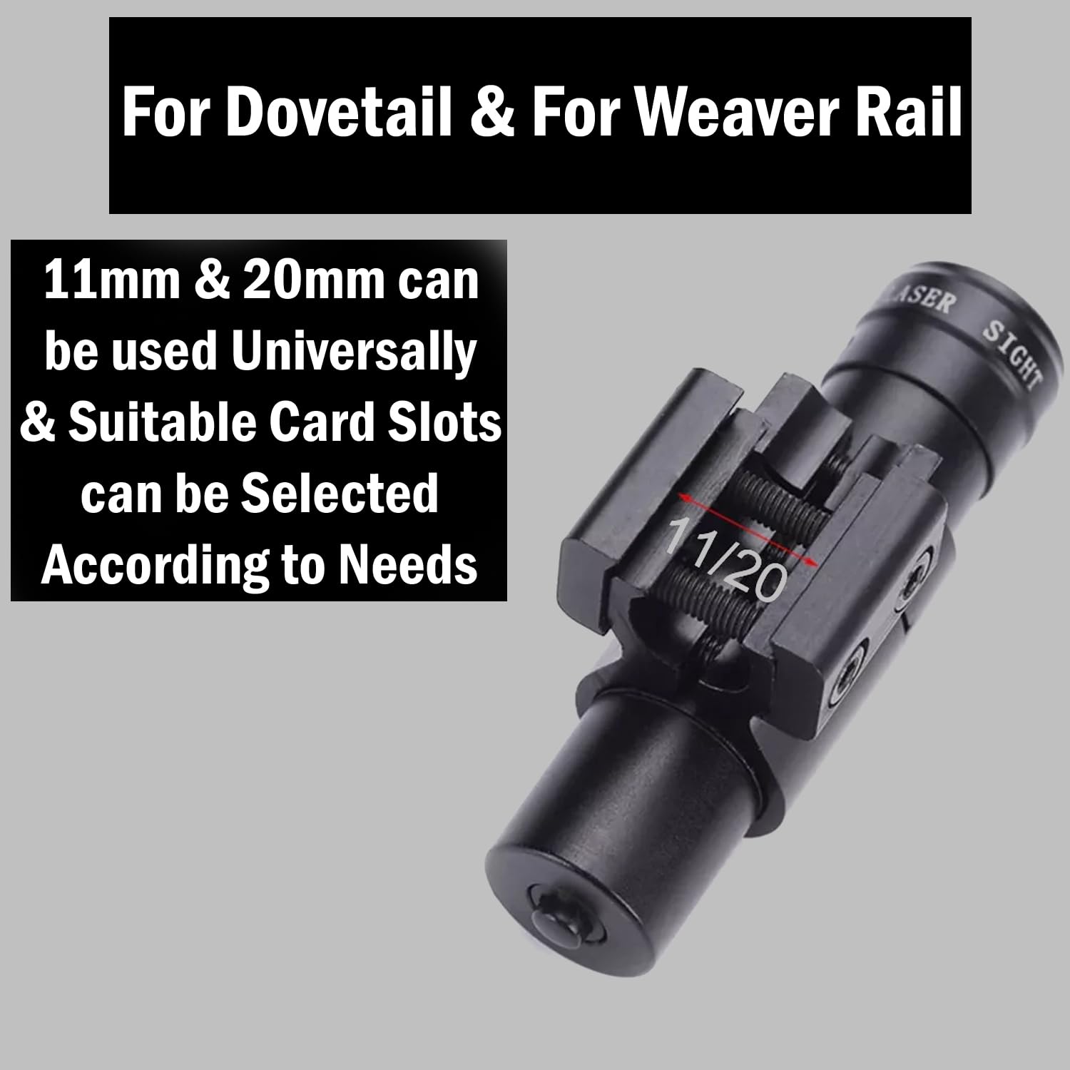 Tactical Green Laser Sight with Beam Dot - Picatinny Rail Mount Scope for Rifles & Pistols - Perfect for Hunting, Shooting Range & Home Defense