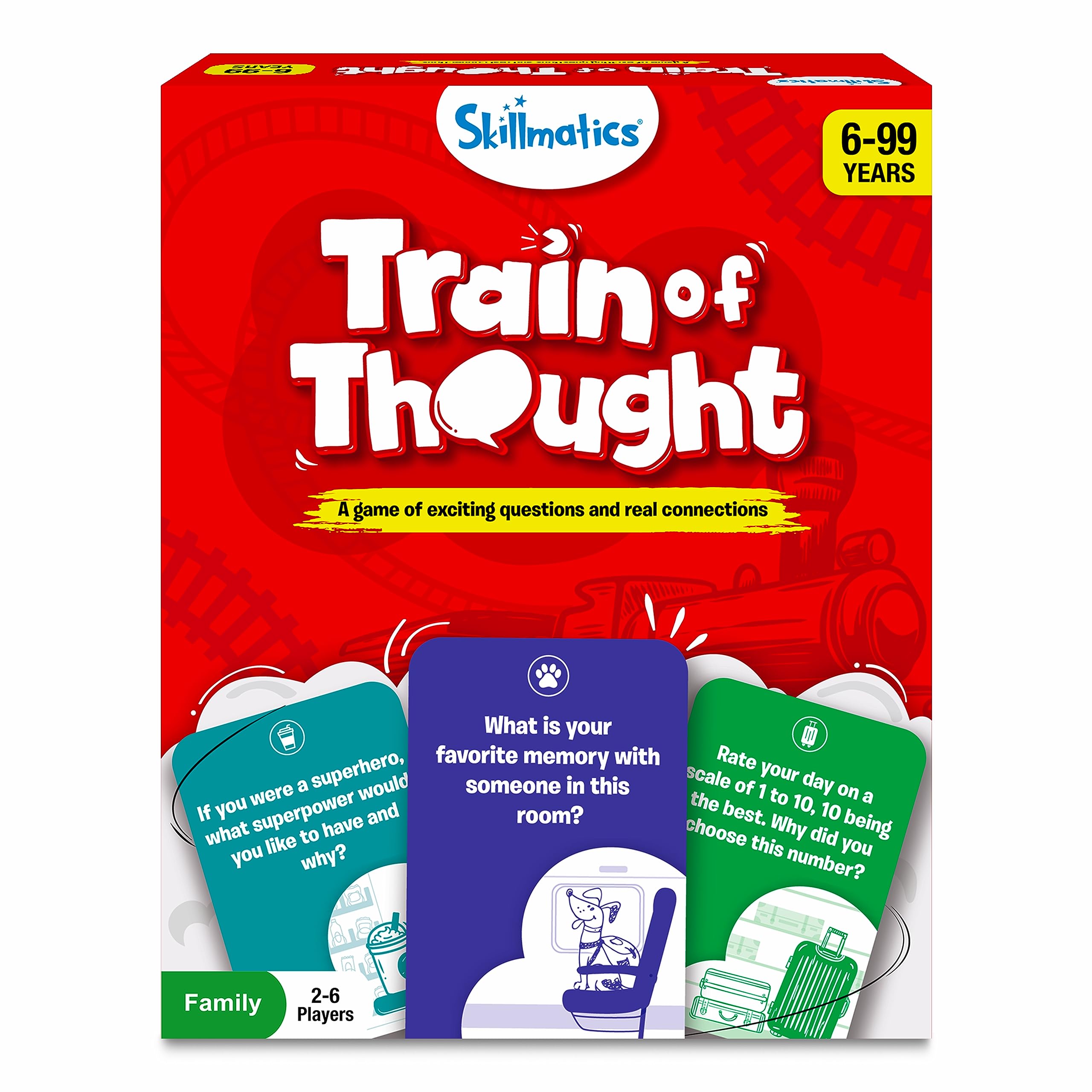 Skillmatics Rapid Rumble & Train of Thought Bundle - Fun Family Games for Kids, Teens & Adults - Perfect for Parties, Travel & Game Nights