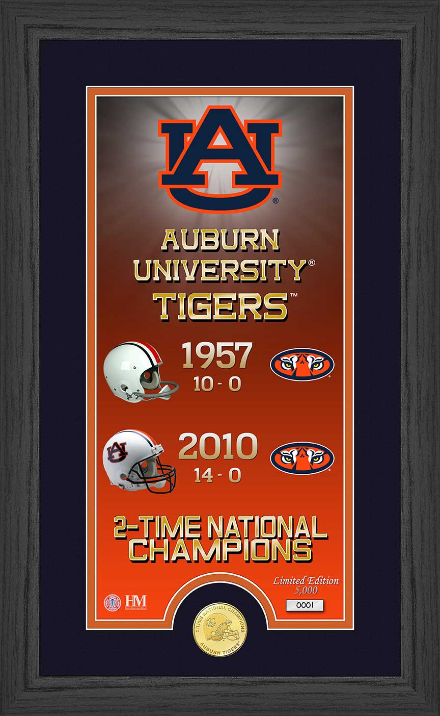 Auburn University Legacy Bronze Commemorative Coin with Panoramic Photo - Perfect for Alumni Gifts, Collectibles & Fan Memorabilia
