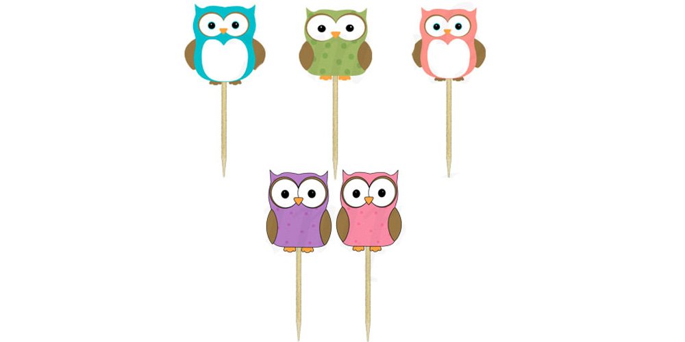 Owl Cupcake Toppers - Adorable Owl-Shaped Cake Decorations for Birthday Parties, Baby Showers & Themed Events