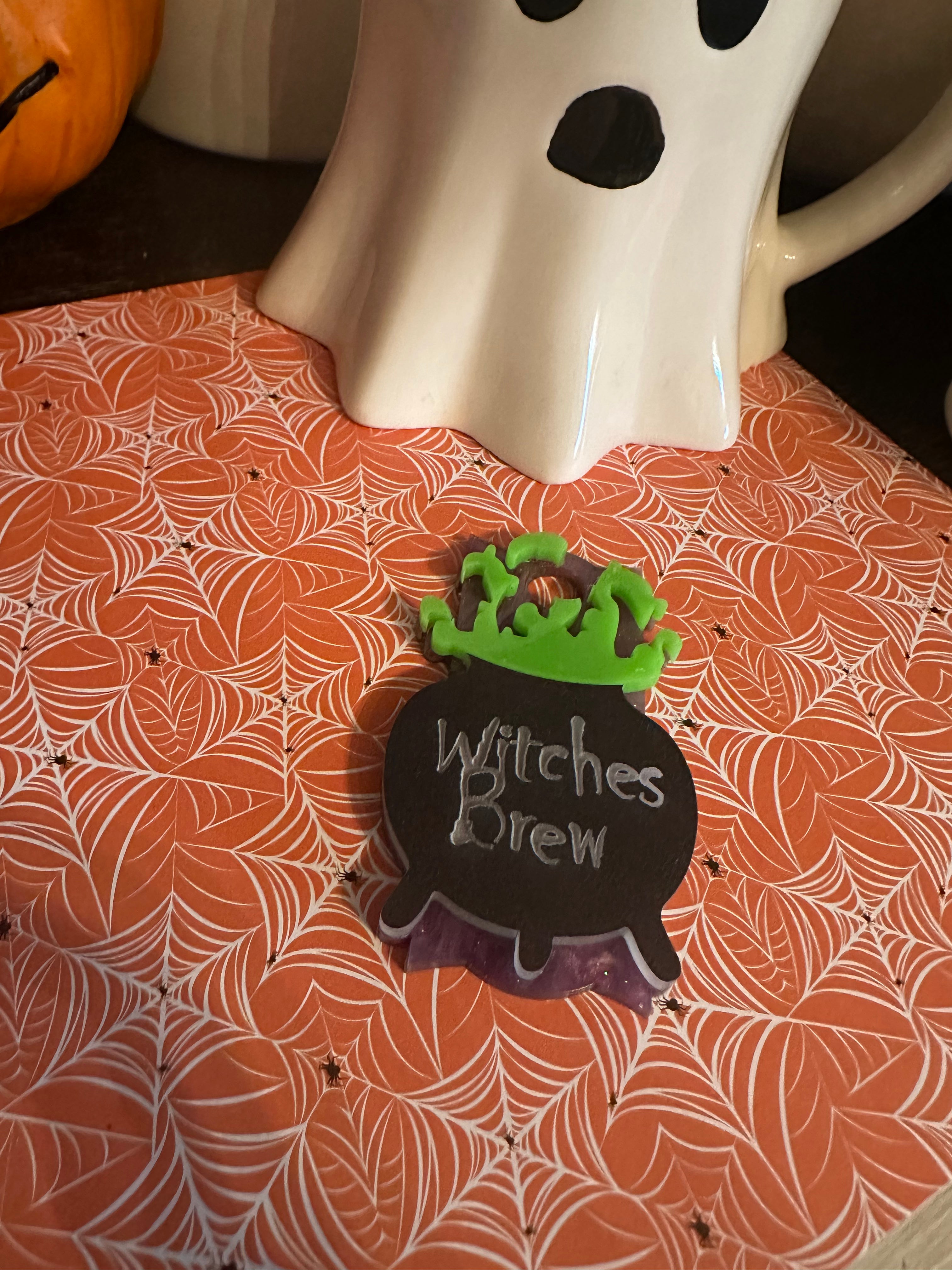 Spooky Halloween Witches Brew Cauldron Topper for Cupcakes, Cakes & Party Decor - Perfect for Halloween Parties, Themed Events & DIY Desserts