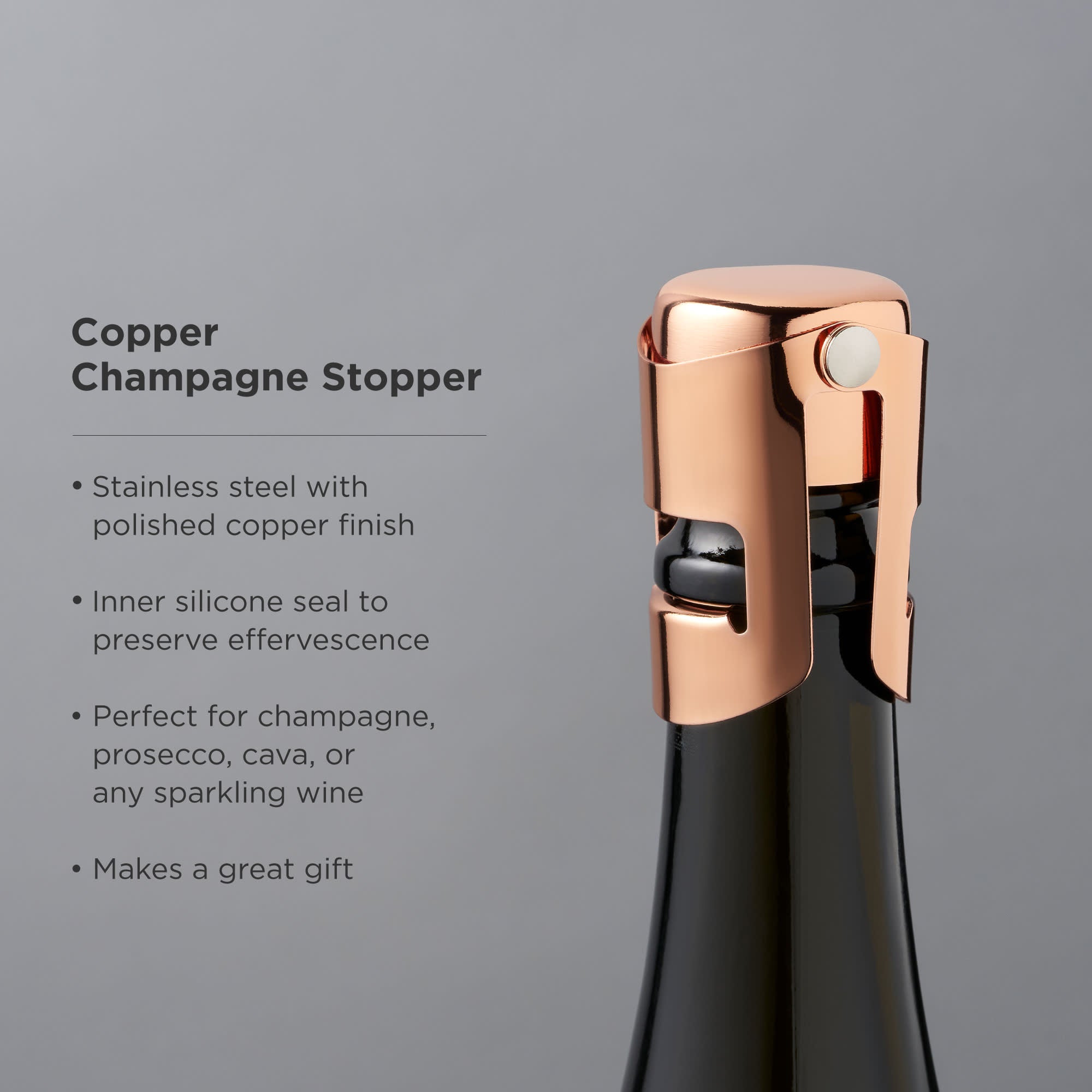 Premium Champagne Stopper - Airtight Seal for Bubbly Preservation | Perfect for Parties, Weddings & Special Occasions