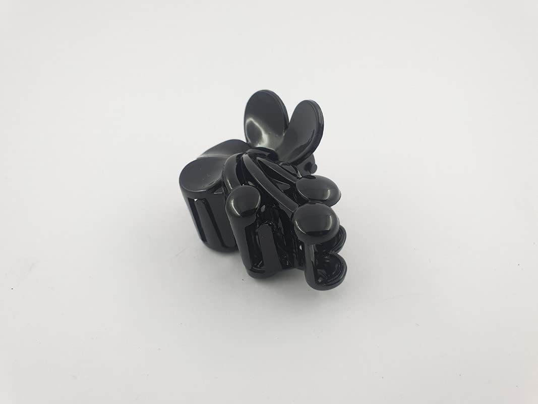 Dhavesai M.A.D Black Plastic Hair Clutch for Women - Medium Size Trendy Hair Claw Clip (Pack of 1) - Perfect for Office, Party & Everyday Hairstyles