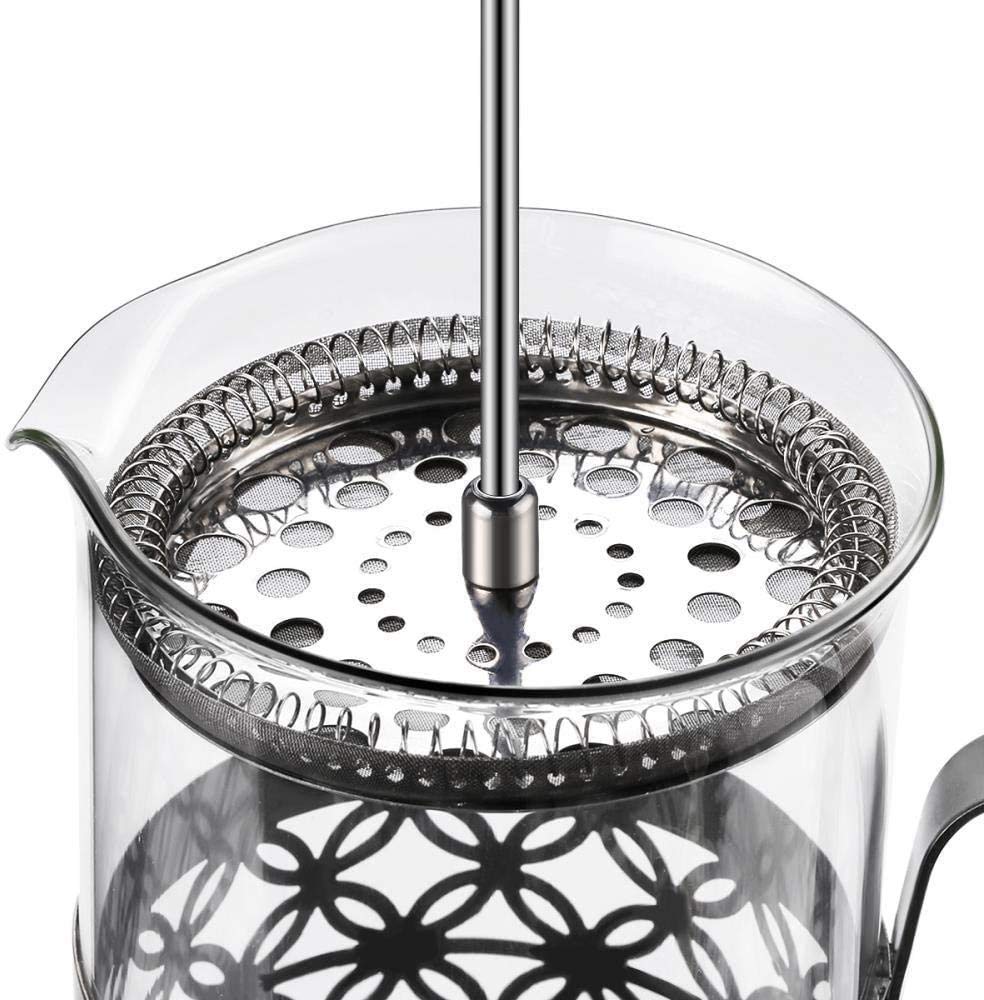 34 Oz Stainless Steel French Press Coffee Maker - 304 Grade Insulated Coffee Press with Filtration System for Home & Office Use | Perfect for Camping, Gifts & Daily Brewing