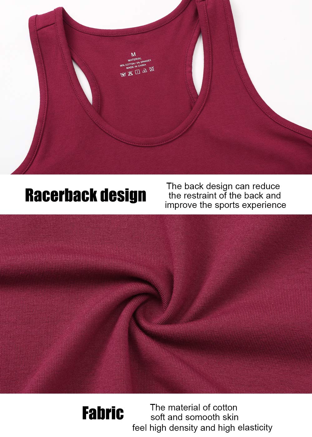 Star Vibe 4 Pack Women's Cotton Gym Vests - Breathable Yoga Crop Tops & Sports Tops for Workout, Running & Fitness | Perfect for Yoga, Gym & Casual Wear