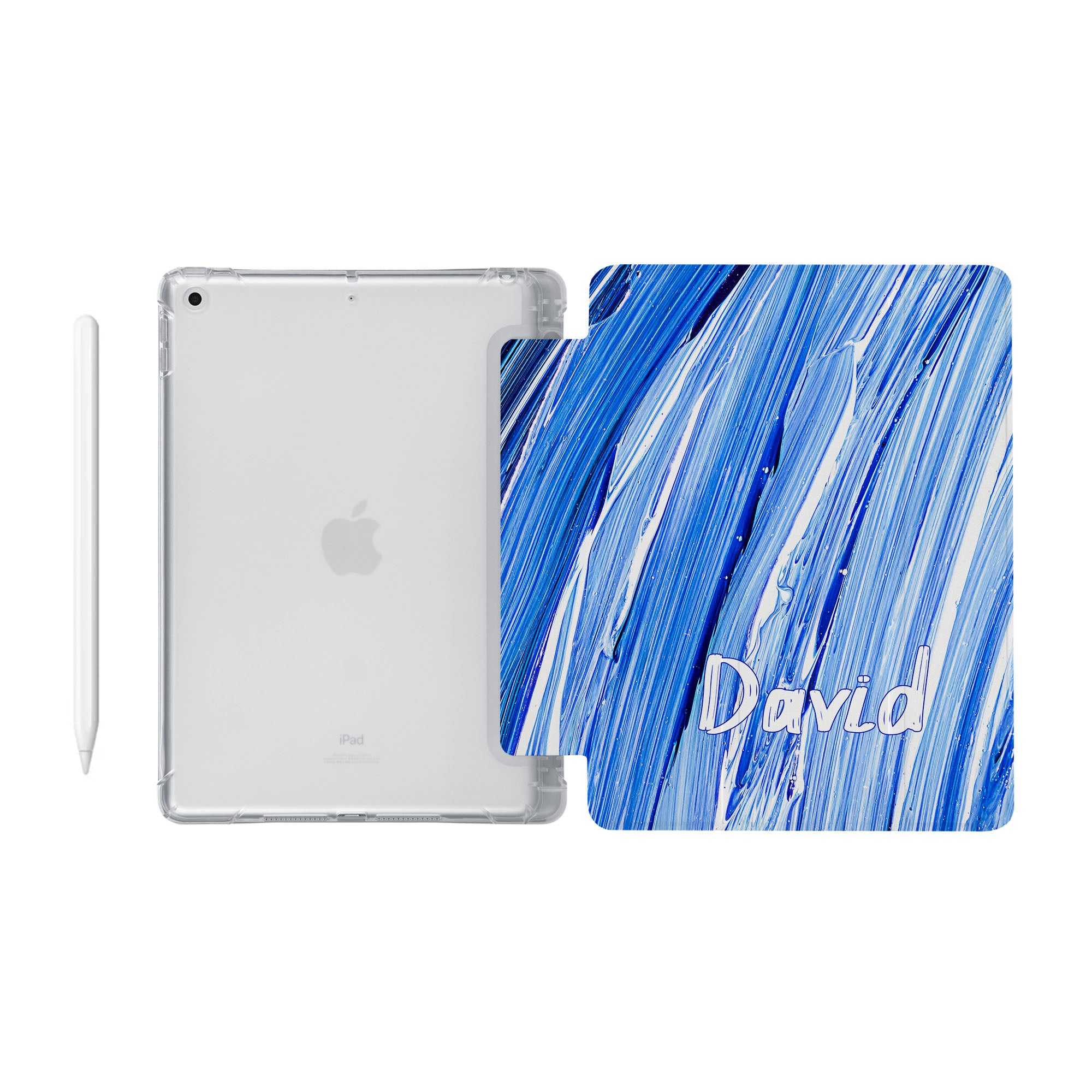 Futuristic iPad See-Through Case - Ultra Slim Clear Protective Cover for iPad Pro/Air/Mini - Perfect for Work, Travel & Everyday Use