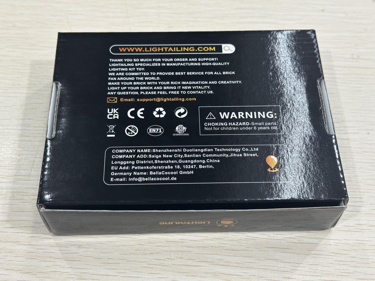 Lightailing Rechargeable Battery Box - Portable Power Supply for LEGO Lights, Outdoor Camping & Emergency Backup
