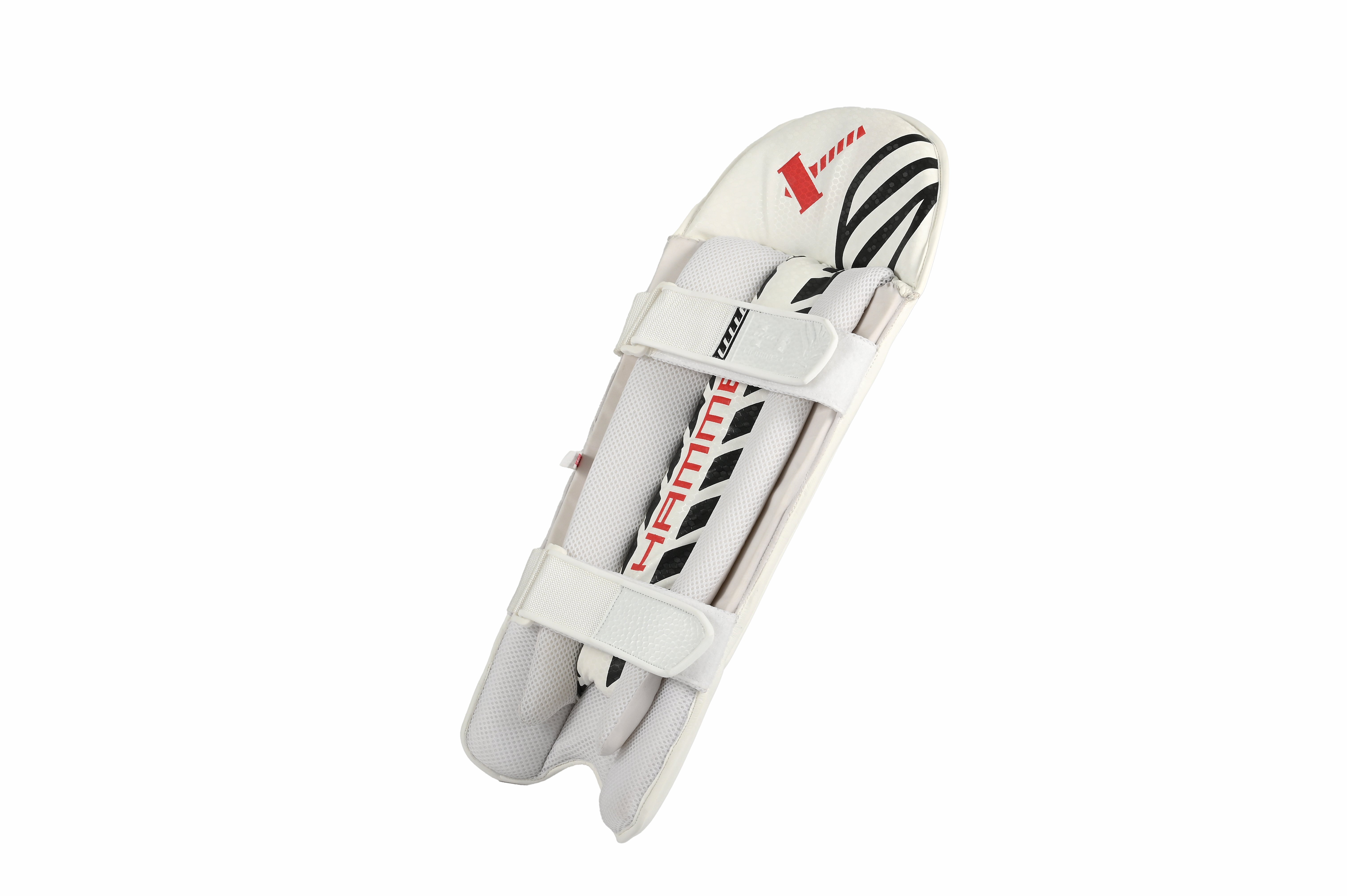 Hammer Black Edition Wicket Keeping Pads 2025 - White Cricket Leg Guards - Perfect for Professional & Amateur Cricket Players