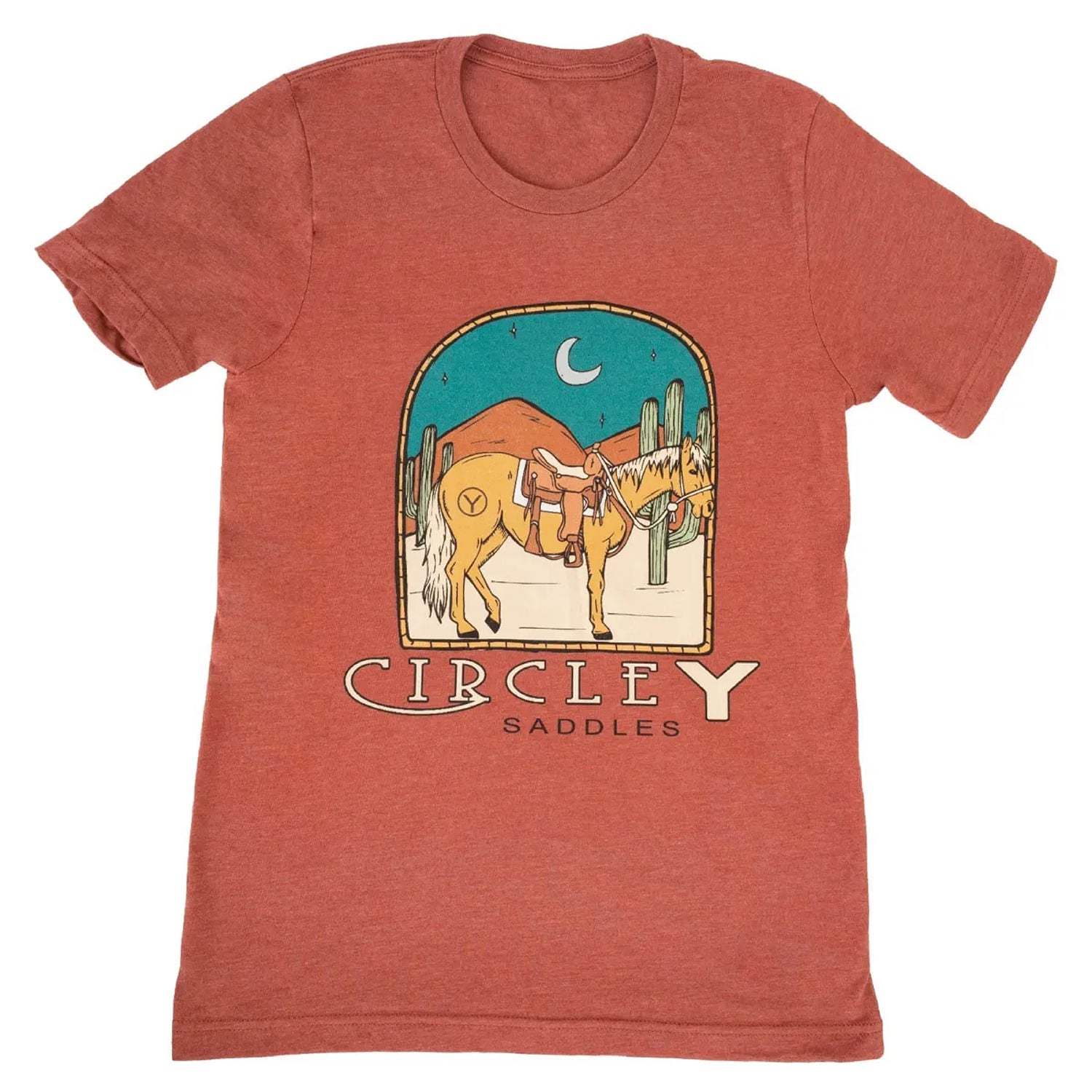 Circle Y Women's Hitching Post Tee - Western Style Comfort Shirt for Cowgirls - Perfect for Rodeo, Horseback Riding & Casual Wear