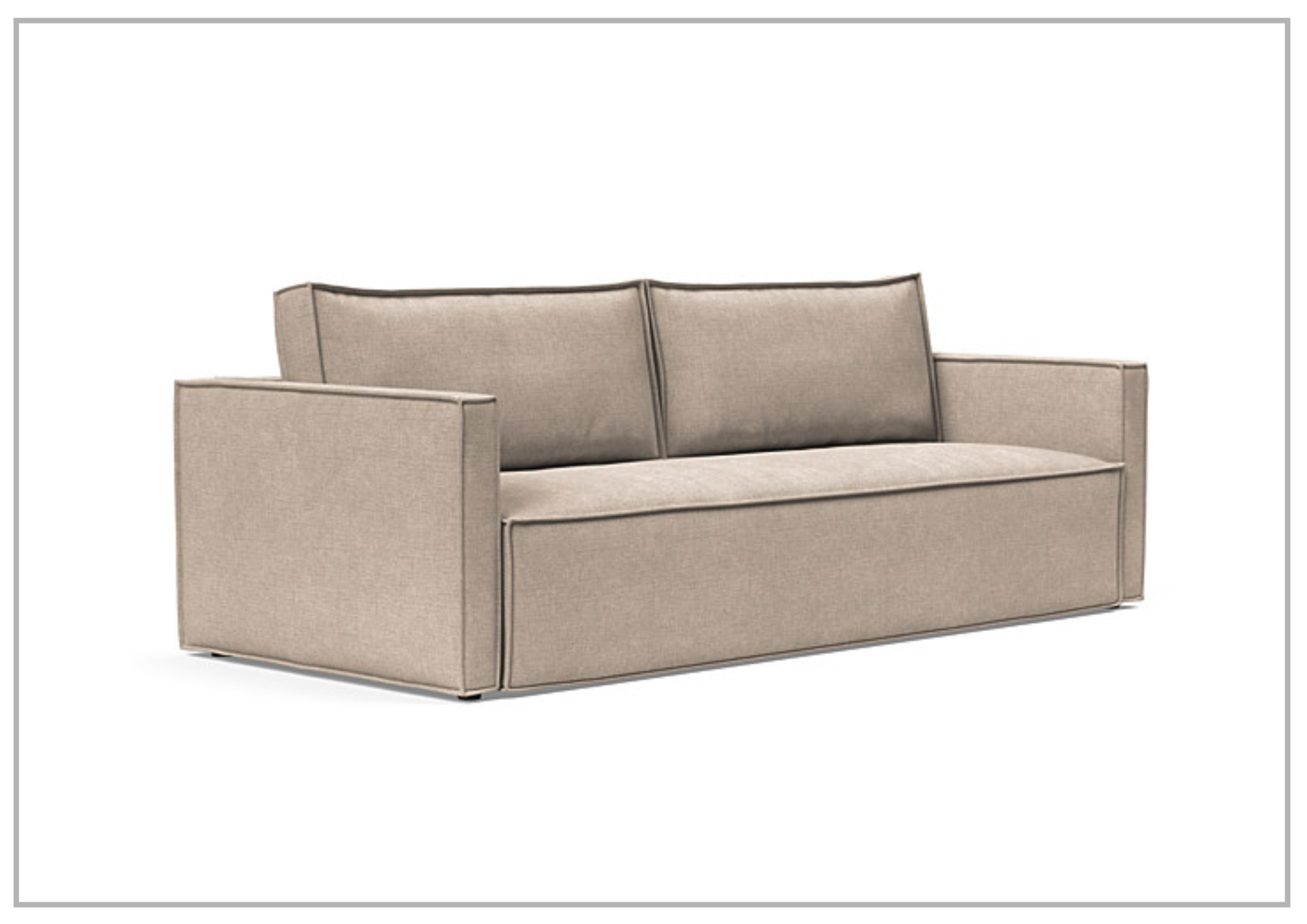 Innovation Living Newilla 2-Seater Convertible Fabric Sofa Bed - Comfortable Sleeper Sofa for Small Spaces, Guest Rooms & Apartments