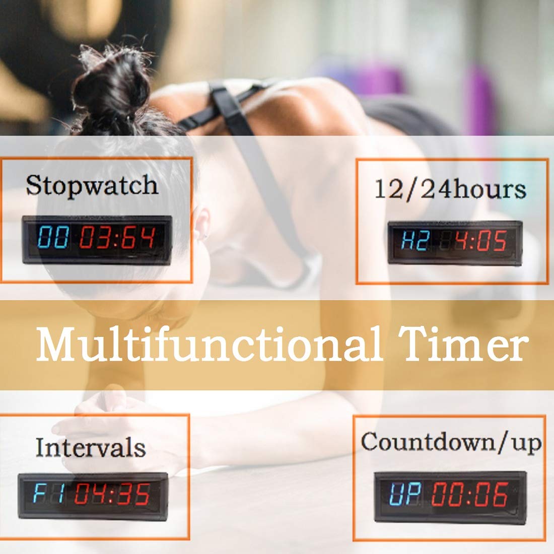 GYMLED Interval Timer with Remote - 1.8