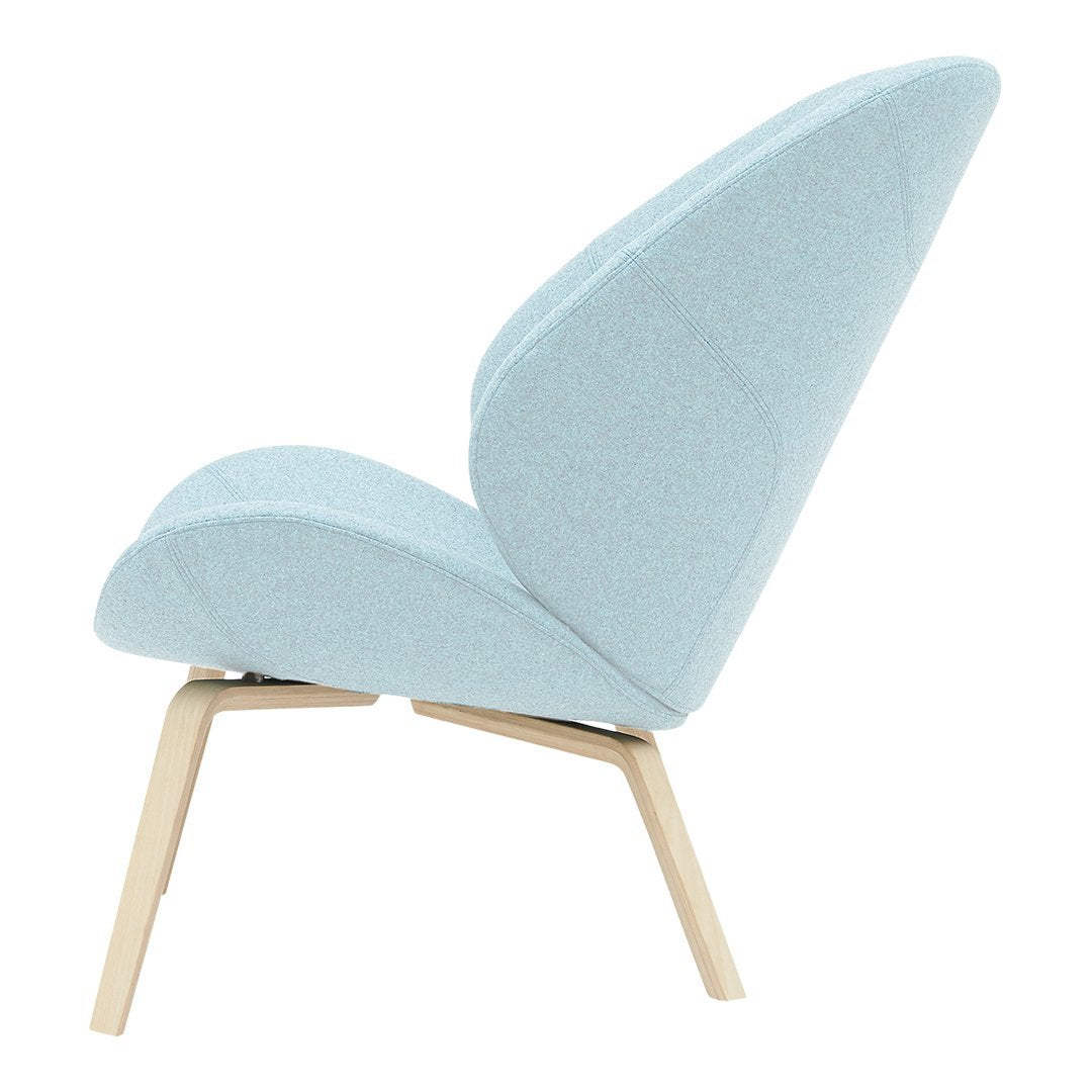 Eden Lounge Chair by Busk Hertzog - Modern Comfortable Accent Chair for Living Room, Bedroom & Patio - Softline Upholstered Relaxation Seating