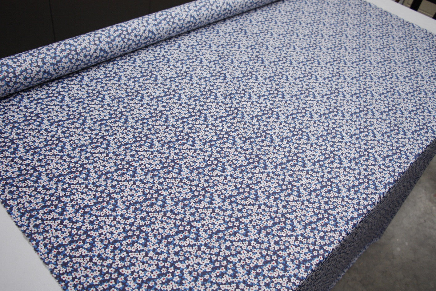 Blue Ffion Liberty Of London Floral Print Fabric - Perfect for DIY Crafts, Home Decor & Fashion Accessories