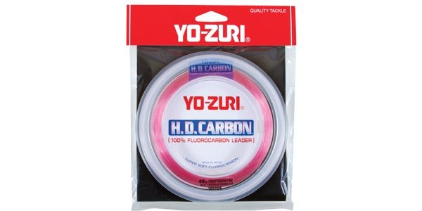 Yo Zuri HD Pink Fluorocarbon Fishing Line - High Performance, Low Visibility for Bass, Trout & Saltwater Fishing - Perfect for Clear Water & Spooky Fish