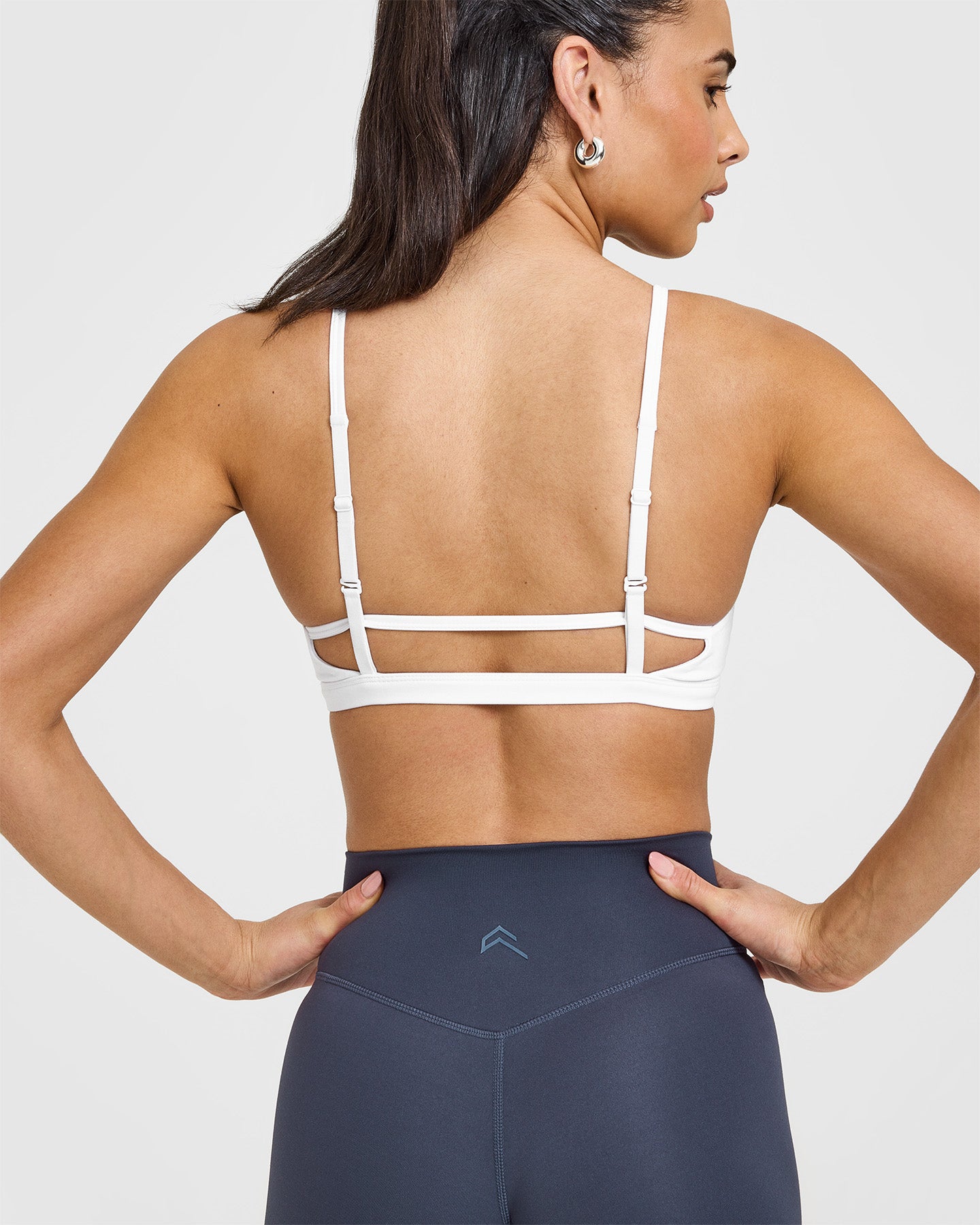 Timeless Strappy Bralette - Comfortable Wireless Lace Bralette for Women | White | Perfect for Everyday Wear, Yoga & Layering Under Clothes