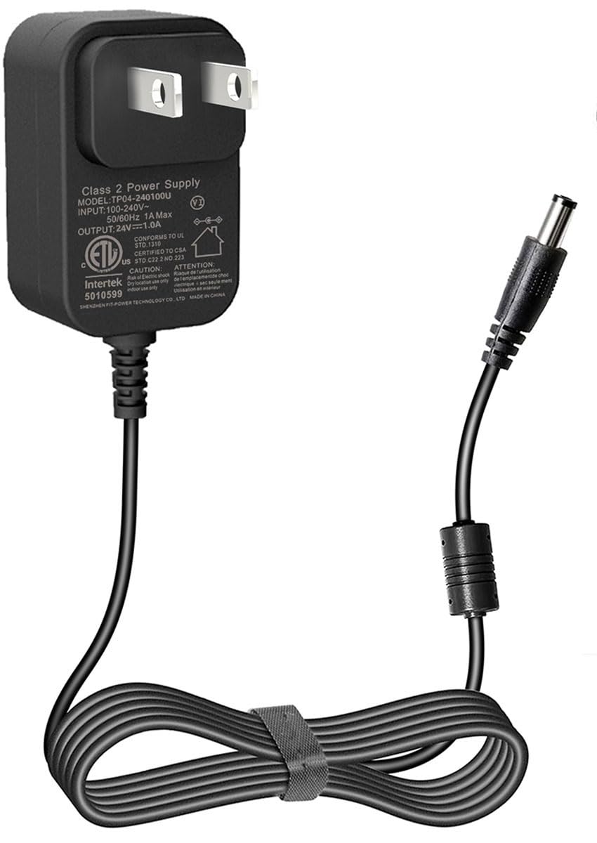 24V 1A DC Power Adapter with 5.5mm x 2.1mm Plug - Universal Wall Charger for LED Strip Lights, Humidifiers, Nail Lamps, Speakers & More - Perfect for Home, Office & DIY Electronics Projects