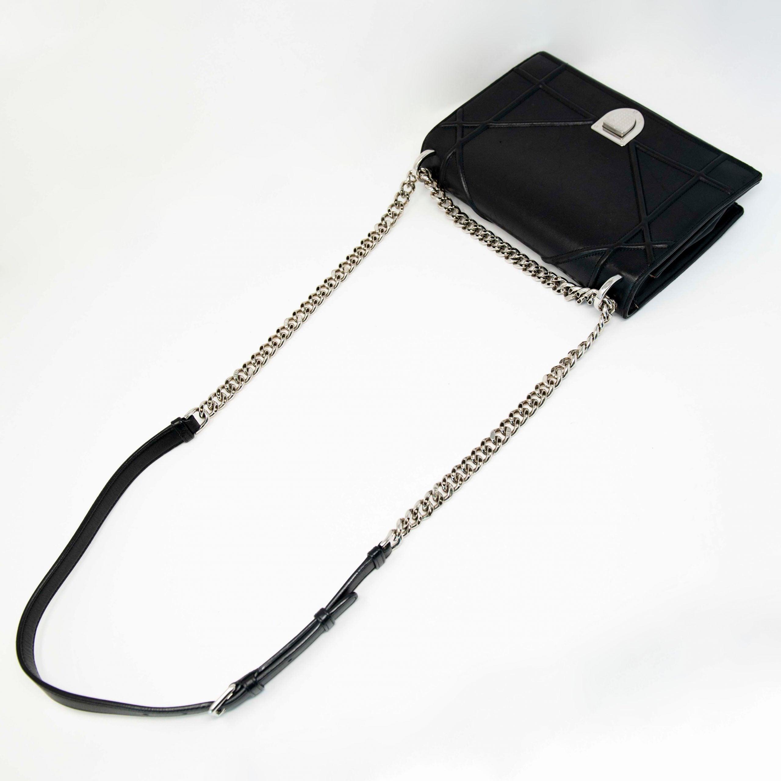 Dior Black Medium Diorama Flap Bag - Luxury Designer Handbag for Women | Perfect for Work, Evening Events & Everyday Use