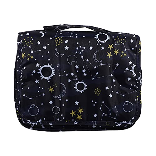 Waterproof Foldable Travel Toiletry Bag with Hook - Cosmetic Organizer Pouch for Makeup, Shampoo & Skincare | Perfect for Camping, Gym & Vacation Trips