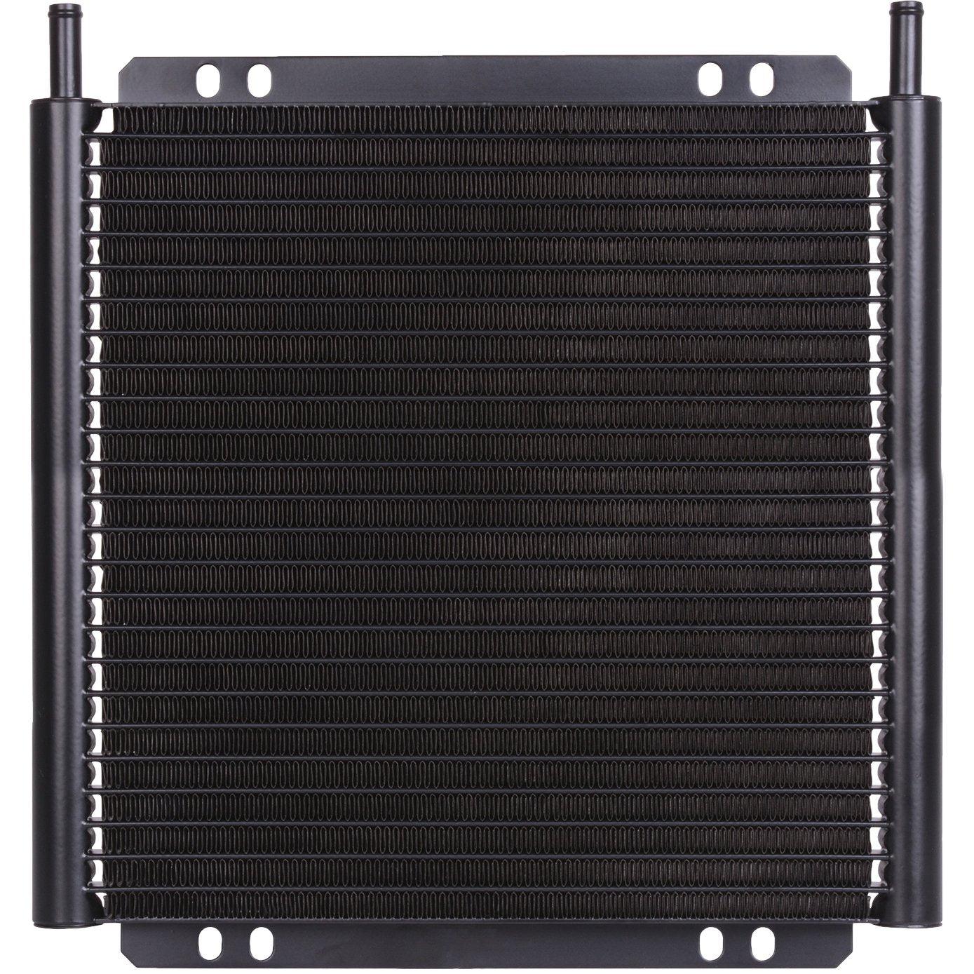 26 Row 6AN Transmission Oil Cooler with Electric Fan & Thermostat Switch Wiring Kit - High Performance Cooling for Trucks, RVs & Off-Road Vehicles
