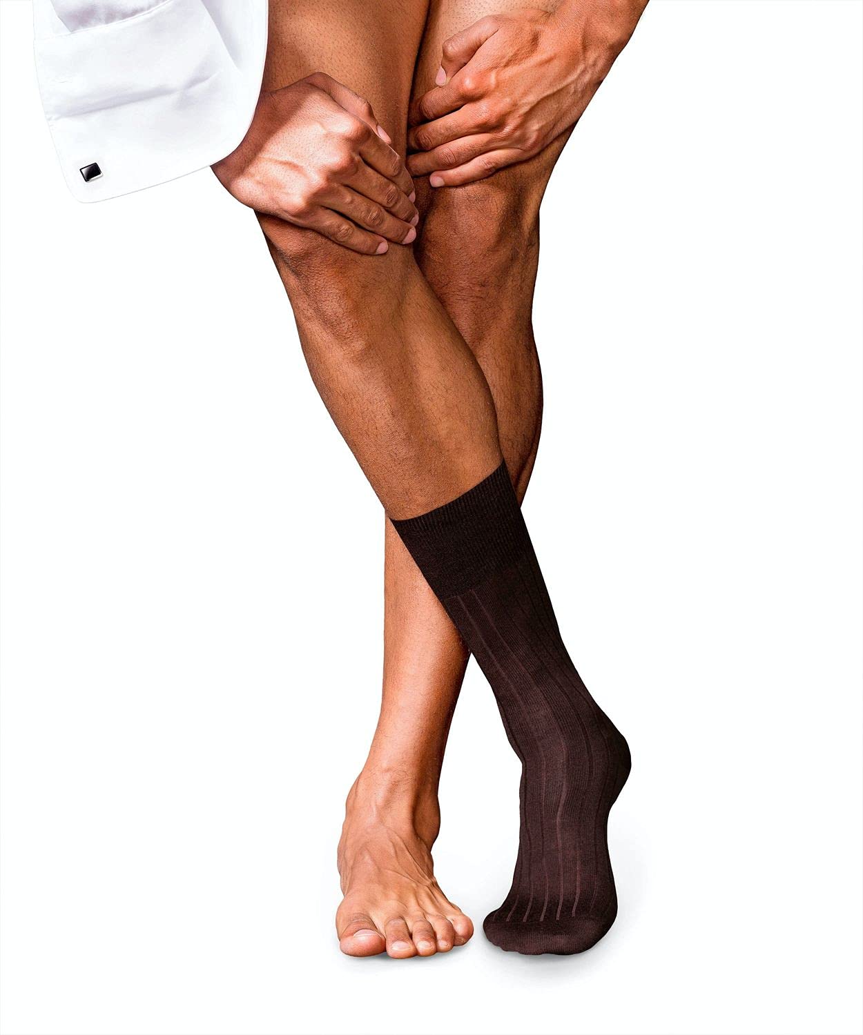 FALKE Men's No. 2 Dress Socks - Lightweight Ultrasoft Cashmere Crew Socks for Business & Formal Wear - Insulating Winter Socks for Office, Weddings & Special Occasions