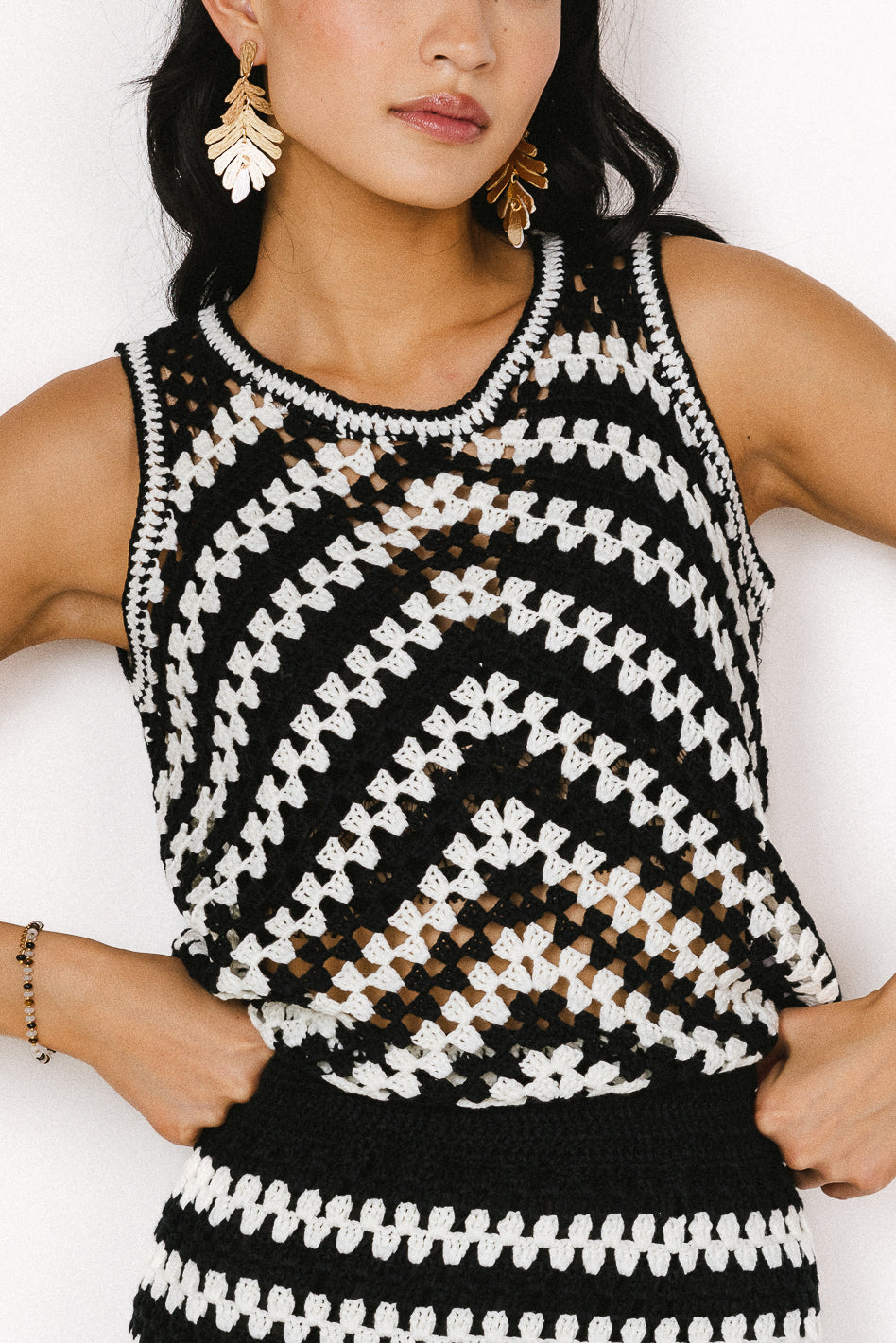 Crocheted Nori Sweater Vest for Women - Cozy Handmade Knit Cardigan - Perfect for Fall & Winter Layering, Office Wear, and Casual Outfits