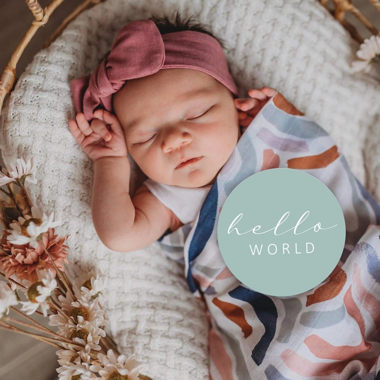 Snuggle Hunny Reversible Milestone Baby Photo Cards - Rainbow & Sage Color for Newborn Photography and Memory Keepsakes