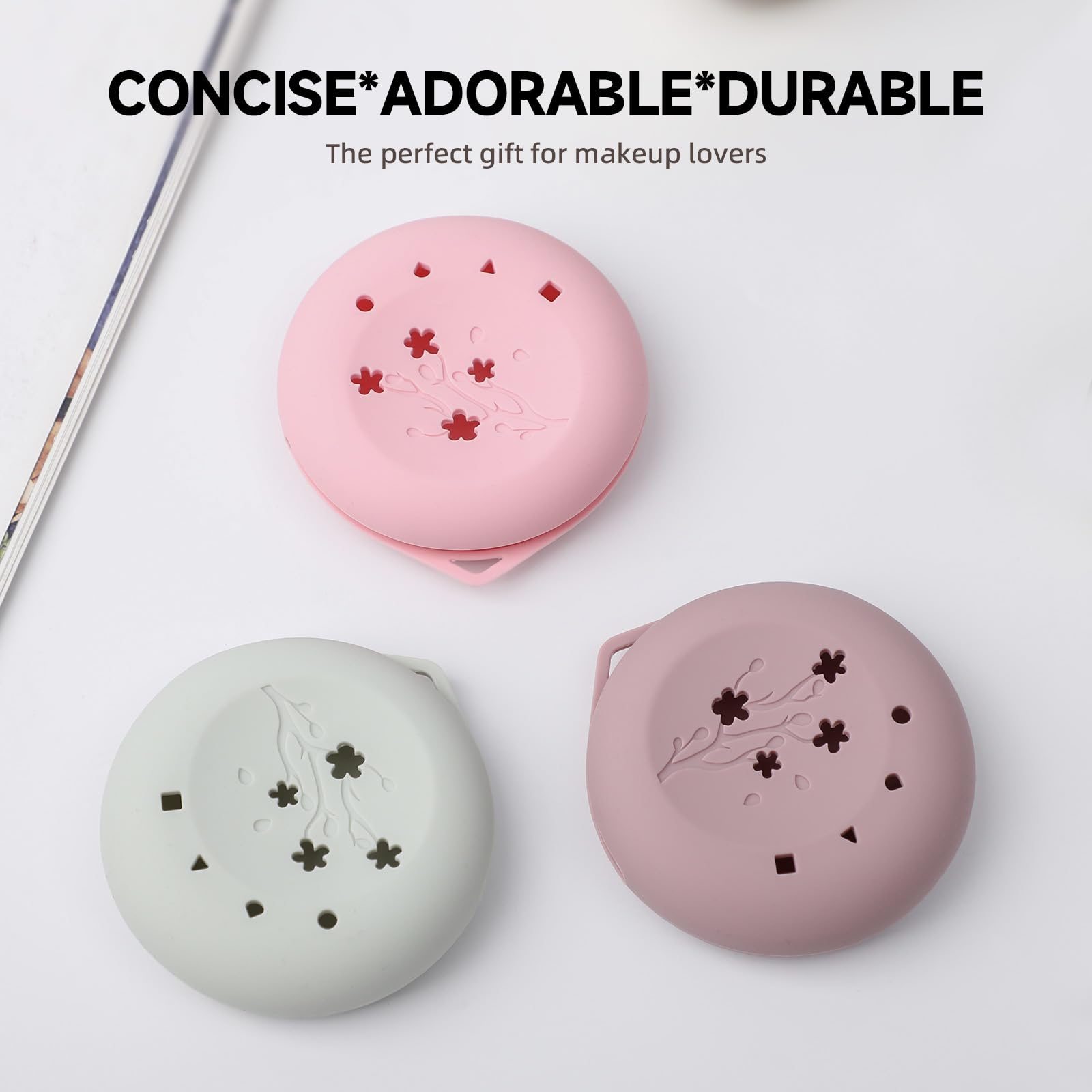 2-in-1 Makeup Sponge Holder & Beauty Blender Case - Travel Powder Puff Organizer (Light Purple) | Compact Cosmetic Storage for On-the-Go Makeup Touchups