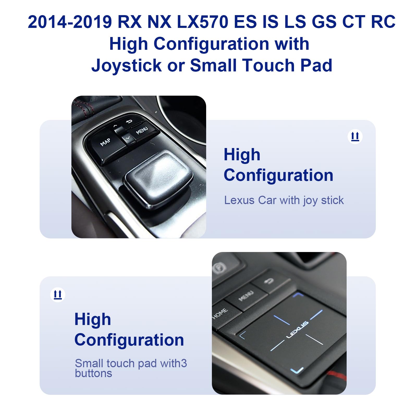 Lexus GS LS RX ES LX Wireless & Wired CarPlay Audio Decoder Upgrade - Retains OEM Screen & Controls, Supports Android Auto Mirror Link, Cameras & Mouse Joystick - Perfect for Seamless In-Car Entertainment & Navigation