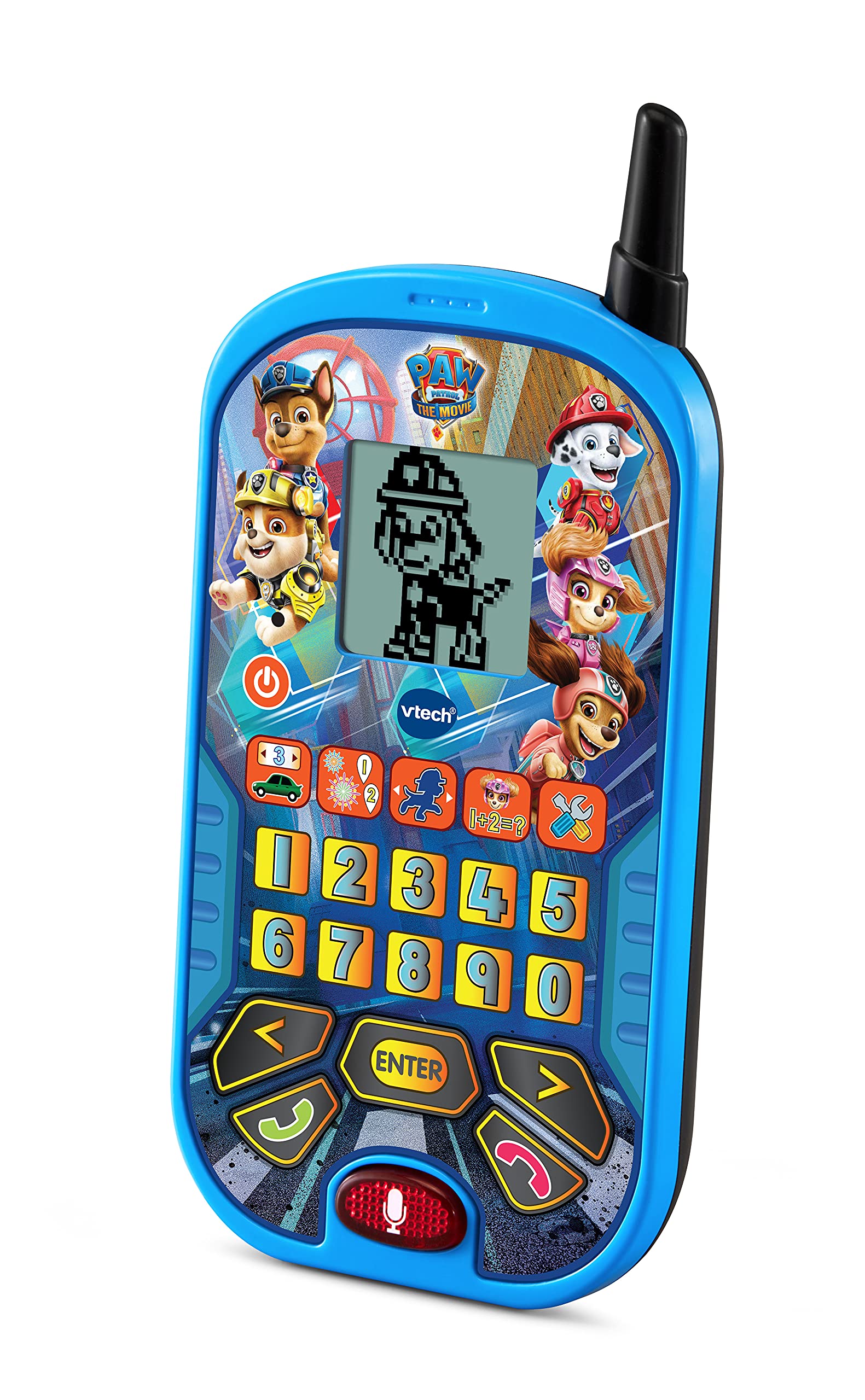 VTech PAW Patrol The Movie Learning Phone - Interactive Educational Toy for Kids, Blue | Fun Learning Games, Sounds & Music | Perfect Gift for Toddlers & Preschoolers | Playtime, Travel & Home Learning