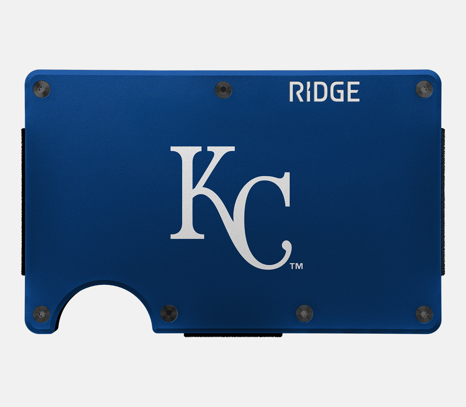 Ridge Wallet for Men - Slim RFID Blocking Minimalist Front Pocket Wallet - Kansas City Royals Edition - Perfect for Everyday Carry & Travel